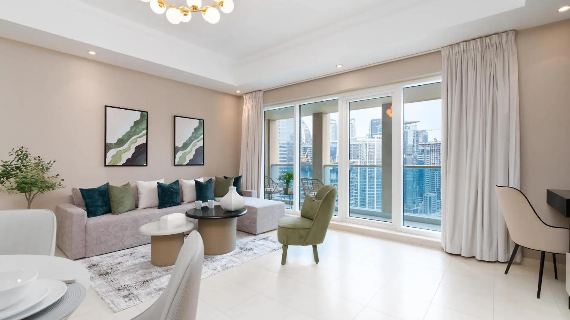 Apartment Bnbnova - 1Br - Panoramic Canal & Dubai Skyline View