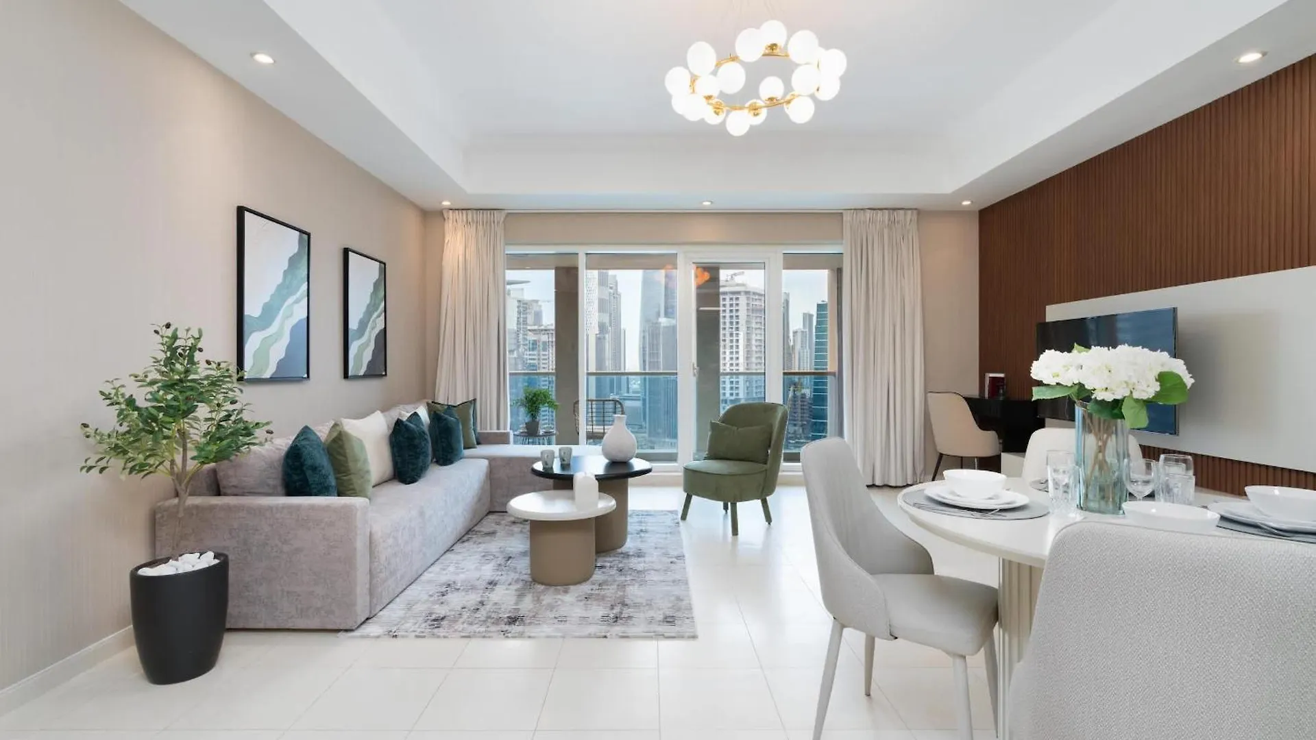 Bnbnova - 1Br - Panoramic Canal & Dubai Skyline View
